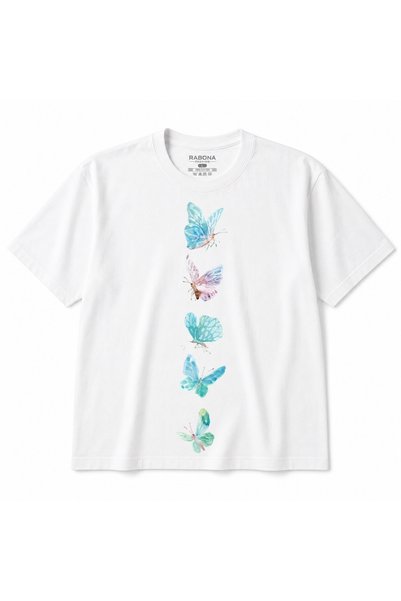 Rabona Fashion Pastel Butterfly Cascade – T-shirt με γραφικό σχέδιο πεταλούδα...