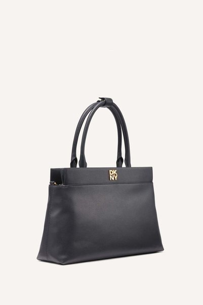 Dkny ELANOR SATCHEL-BGD - BLK/GOLD-N/S