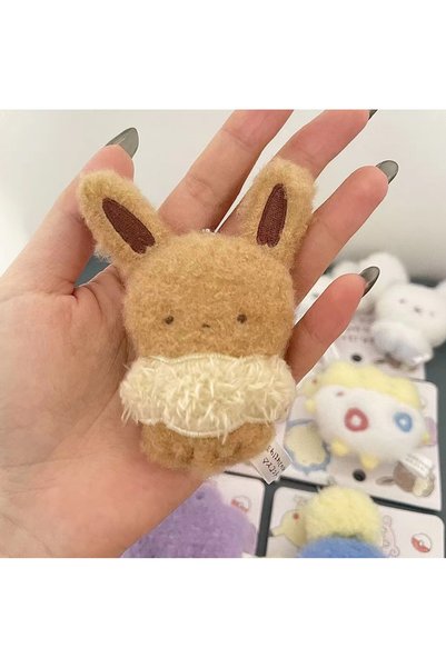 Choice B Pokémon Eevee Snorlax Tandemaus Mini Palm Plush Pendant Cute Bag Cha...