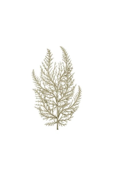Jumbo Ramura Decorativa de Craciun Feriga Glitter Bej 47cm