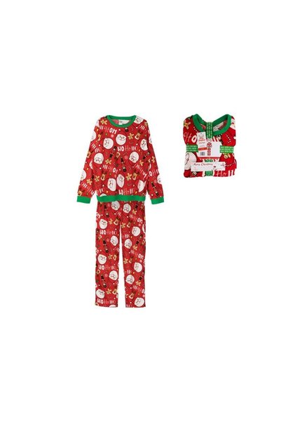 Jumbo Set Pijama Family de Craciun Rosii Mos Craciun Ren "Ho Ho Ho"