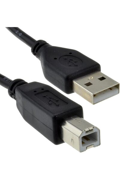 kenable USB 2.0 24AWG High Speed Cable Printer Lead A to B BLACK 5m [5 metres]