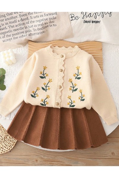 Evendi Suit, Cream/Brown