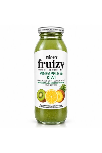 Naren Fruisy Kiwili-Ananaslı Limonlu İçecek 250 ml x 6