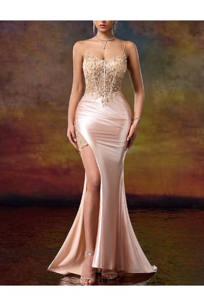 Evendi Rochie lunga, Crem