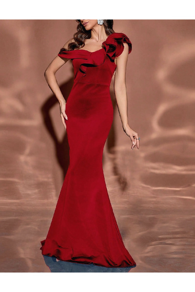 Evendi Long dress, Red