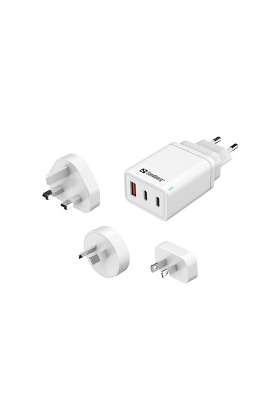 Sandberg 3in1 TravelCharger USB-C/A 65W