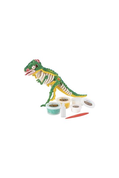 GRAFİX 3D Ξύλινο Παζλ για κατασκευές και χειροτεχνίες σε σχήμα δεινοσαύρου, 3...
