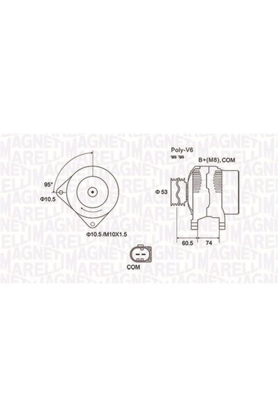MAGNETI MARELLI Генератор / алтернатор 063731905010