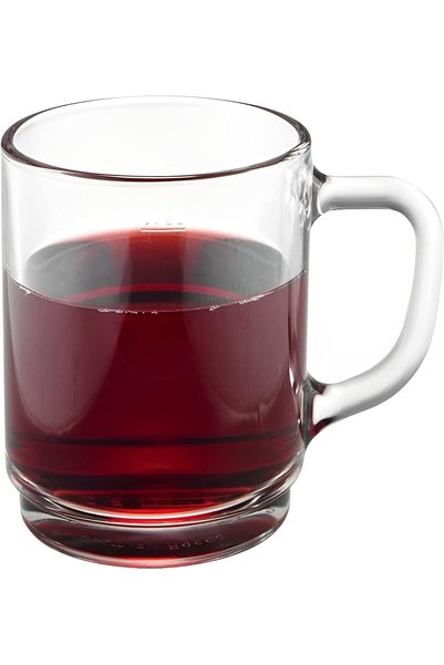 Generic Brand Clear Glass Tea Cups Set, 3 Pieces