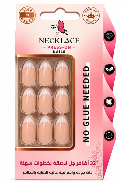 Generic Brand أظافر جل لاصقة NECKLACE – 32 ظفر بدون غراء