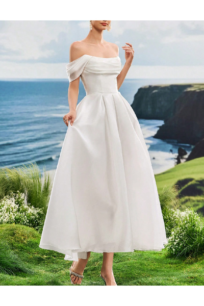 Evendi Rochie medie, Alb