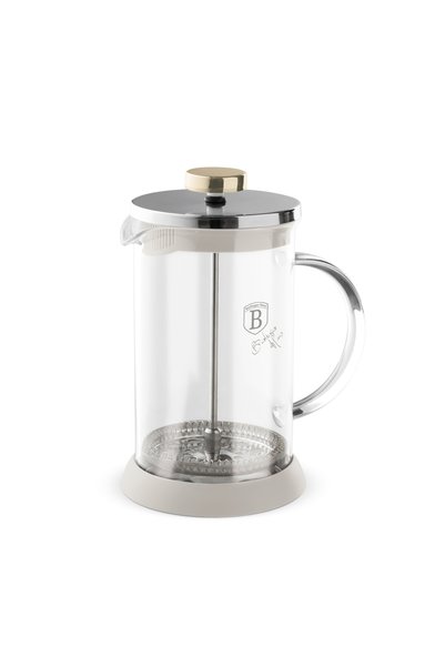Berlinger Haus Cafetieră French Press - Colecția Sahara, 0,8 L, crem
