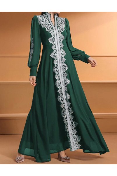 Evendi Long dress, Green