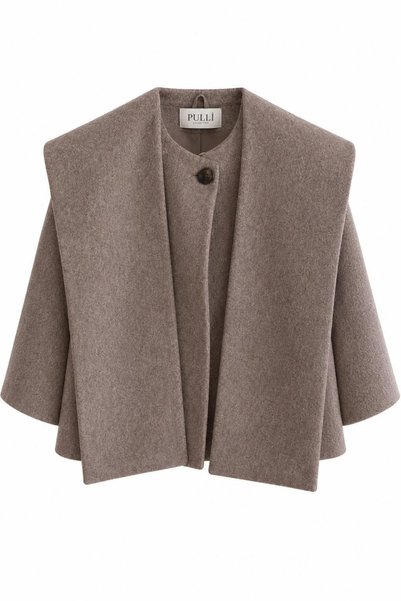 Pulli Collection Oversized Cashmere Jacket with Shawl Detail.