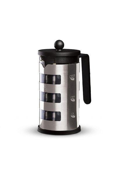 Berlinger Haus Cafetieră cu piston - Matte Black Collection, 1 L, oțel inoxid...