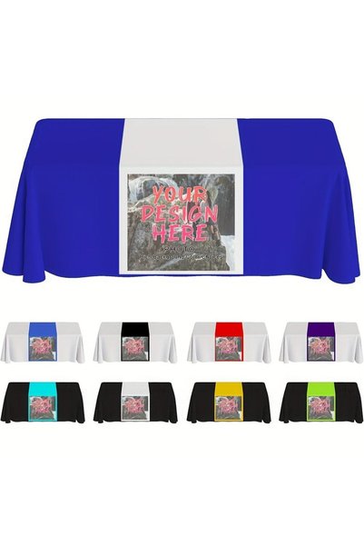 Generic Custom Personalized Square Table Runner Tablecloth With Photo Text Lo...