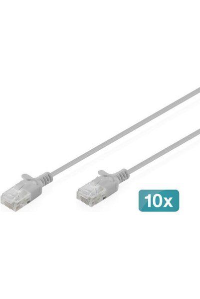 Digitus Καλώδιο Δικτύου Ethernet U/UTP Cat.6 Γκρι