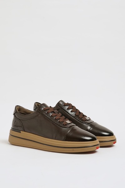 Faruk balkanas Atina Model Genuine Leather Combination Imported Sole Sneaker ...