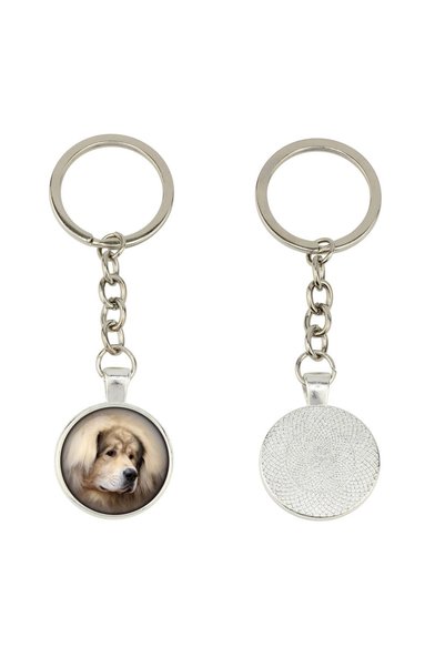 Art - Dog Mastif Tibetan (Do Khyi) Breloc personalizat cu fotografie în cutie...