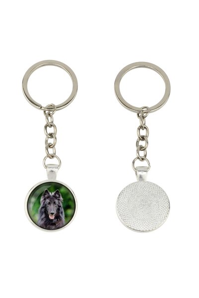Art - Dog Art-Dog Ciobănesc belgian (Belgian Sheepdog) Breloc foto personaliz...