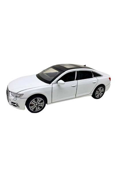 JPT Audi A6L 1:32 Μοντέλο Αυτοκινήτου από Χυτό Μέταλλο Λευκό