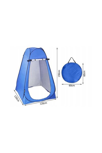 FOXMAG24 Foldable Waterproof Shower or Toilet Tent 120x120x190cm Blue