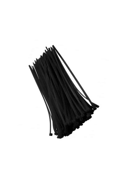 FOXMAG24 Set of 100 black PVC cable ties 3.6x350mm for cable organization