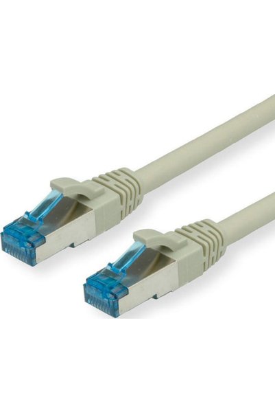 Roline Καλώδιο δικτύου Gigabit S/FTP Cat.6a Ethernet 10m Γκρι Κωδικός: 21.99....
