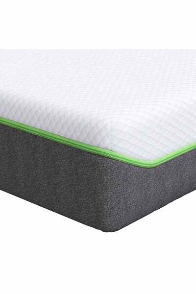 vidaxl Saltea Alb și gri 90 x 200 cm Material Jacquard