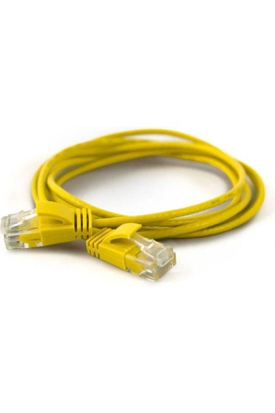 Wantec Καλώδιο δικτύου Ethernet U/UTP Cat.6a 0,2m Κίτρινο Κωδικός: 7282