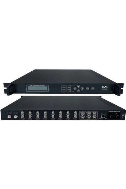OEM DVB-C QAM Τρανσμοντομορτορ με Mux Scrambler 8x DVB-S/S2 In/6x ASI In/4x D...