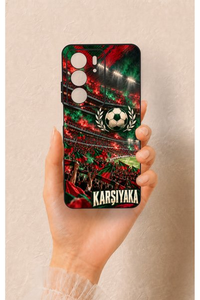 Vip Case Realme C75 Compatible Karşıyaka-Themed Patterned Silicone Case.