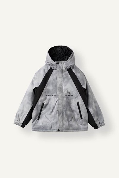 DeFacto Waterproof Hooded Grey Boys' Jacket H5374A8/Gr321