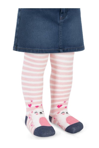 Civil Baby Love Bear 6 - Baby Girl Tights - Pink