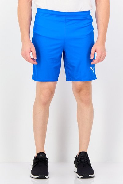 Puma Men Regular Fit Brand Logo Training Shorts, Blue