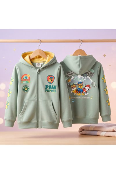 PAW PATROL Patrula Cățelușilor hanorac cu fermoar și glugă