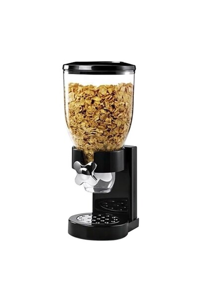 Vivendo Dispenser pentru cereale, 2L, Negru
