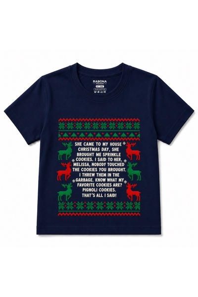 Rabona Fashion Christmas Cookie Drama - Funny Reindeer Christmas Graphic Kids...