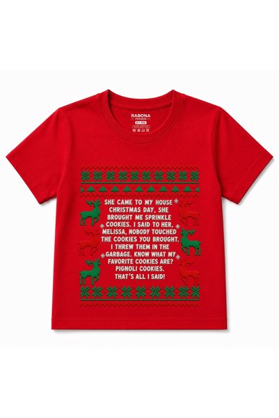 Rabona Fashion Christmas Cookie Drama - Funny Reindeer Christmas Graphic Kids...