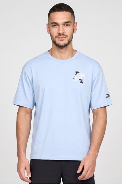 Anta Men Relaxed Fit Short Sleeve Outdoor T-shirt, Blue