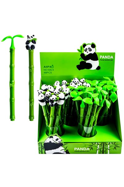 OEM Σετ 48 στυλό τζελ, Bamboo/Panda