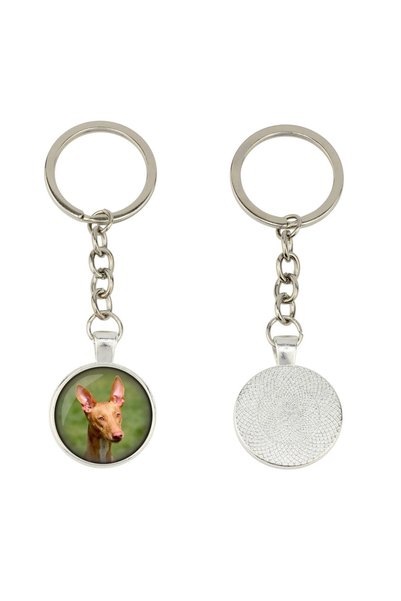 Art - Dog Breloc foto personalizat cu câine Pharaoh Hound (Kelb tal-Fenek) în...