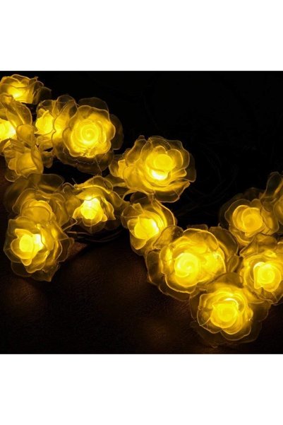 Vivendo Ηλιακή εγκατάσταση 50 LED, για εξωτερική χρήση, σχέδιο λουλουδιών, IP...