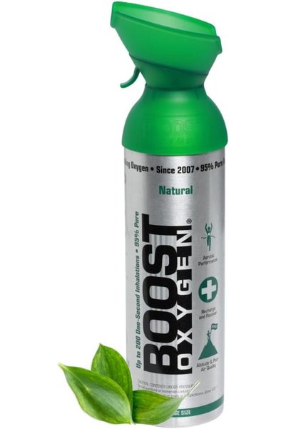BOOST OXYGEN Natural, Oxygen Canister, 9 Litres, Made in USA