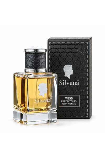 Silvana Apa de parfum barbati M850 Pure Intenso, 50 ml, lavanda, tutun si santal