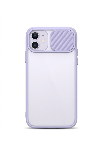 kılıfınbenden Iphone 11 lilac camera sliding case model