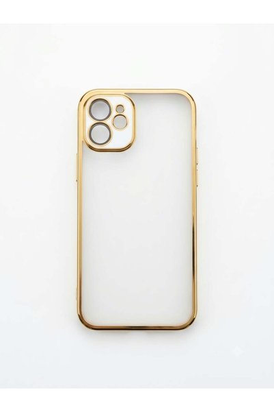 kılıfınbenden غطاء "ميكا" لهاتف iPhone 12، باللون الأبيض، مع إطار.