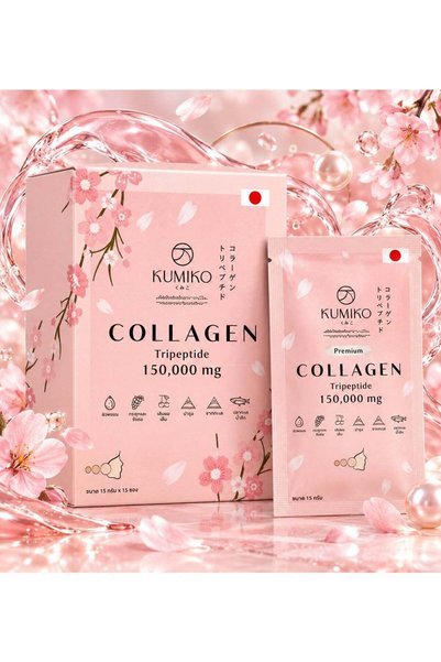 Kumiko Marine Collagen Tripeptide Drink 150,000mg – Japanese Cherry Blossom E...