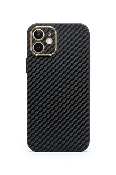 kılıfınbenden Iphone 12 black carbon fiber case model